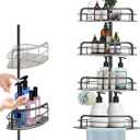 Black Shower Organizer, Pack of 3 