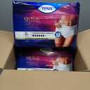 TENA Stylish White Incontinence Underwear for Women, Super Plus Heavy Absorbency, XL, 56 Count