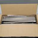 Clothes Drying Rack, Foldable Drying Rack Clothing, Stainless Steel Laundry Rack, Free-Standing, Indoor Outdoor Use with Travel Friendly Design, Collapsible for Home, Camping, Theater, RV Use, Black (55 inch)