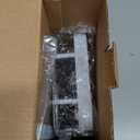 White Over Door Shower Caddy, Rustproof Bathroom Organizer, 2Tier Storage Rack, 11.81x5.31 Inch Shelves, No Drilling Required