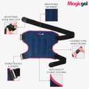 Magic Gel Extra Large Hip Ice Pack Wrap - Reusable Cold Pack for Hip Bursitis, Hip Replacement Surgery and Hip Flexor Pain. Hip ice wrap for Inflammation, Swelling and Hip Pain Relief