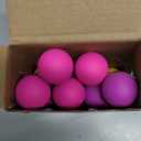 Simgoing Christmas Ball Ornaments Neon Color Christmas Tree Decorations Xmas Tree Decor Colored Shatterproof Baubles Plastic Holiday Hanging Balls for Xmas Party(24 Pcs,1.18 Inch)