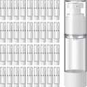 Sabary 60 Pcs Clear Airless Pump Bottles Refillable Cosmetic Travel Size Dispenser Vacuum Plastic Travel Bottles Empty Lotion Pump Dispenser Liquid Toiletry Container(3.4 oz)