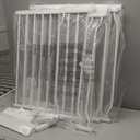 HOOEN Extra Wide Baby Gate for Doorways Stairs 86-105 Inch Wide Pressure Mounted Dog Gates for the House Walk Through Gates Indoor Safety Child Gates for Kids or Pets (86.3"-105") (White)