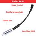 High Performance Spark Plugs and Wires Fit for 1999-2013 Chevy Silverado 1500 2500 Tahoe Suburban Avalanche GMC Sierra Yukon Escalade, Replace for 9748HH 9748UU 41-162 41-110, with 4.8 5.3 6.0 6.2 V8
