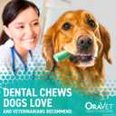 ORAVET Dental Chews for Dogs, Oral Care and Hygiene Chews (Medium Dogs, 25-50 lbs.) Purple Pouch, 30 Count (EXP 10/22/27)