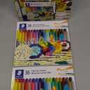 STAEDTLER 3200 TB72 Design Journey Double-Ended Fibre-Tip Pens with Two Nibs - Narrow and Wide, Pack of 72