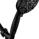 Matt Black Shower Head with Handheld Spray High Pressure-Multifunction Strong Flow Rain Massage Showerhead with Extra long Hose and Adjustable Overhead Holder La Mejor Regaderas Modernas Para Ducha