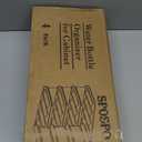 Stackable Water Bottle Organizer, Large Compartment Water Bottle Holder, 4 Tier Clear Water Bottle Organizer for Cabinet, Bottle Rack for Kitchen Organization and Storage - Hold 16 Bottles