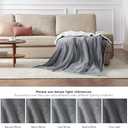 Bedsure GentleSoft Sherpa Fleece Twin Blanket for Couch, Non-Heated, Thick and Warm Throw for Women and Men, Soft Fuzzy Plush Blanket for Winter, Grey, 60x80 Inches