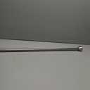 Double Curtain Rods Brushed Nickel, Window Rods 48 to 84 Inch, Heavy Duty 1-Inch Front and 5/8 Inch Back Rod, Decorative Drapery Rod With End Cap