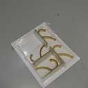 Pickpiff Adhesive Wall Hooks with Strip - No Residue, Easy to Remove, Strong Heavy Duty Sticky Towel Hook, 4 Pack Brushed Gold