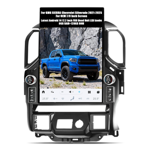 AUCARAUTO Latest Android 14 Car Radio Head Unit with LED knobs, 17.2 Inch Touch Screen for Chevrolet Silverado GMC Sierra 2021-2025, Car Multimedia Stereo Player GPS Navigation, 128GB, US 1 Yr Service