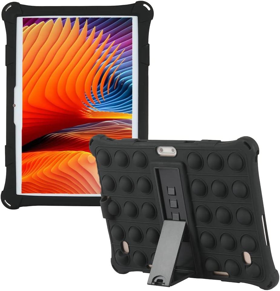 Universal 10.1 inch Tablet Protective Cover, Compatible with Zonko, qunyiCO, MEIZE, PRITOM, FEONAL, ANTEMPER, MARVUE, Dragon Touch, Winsing, FANGOR, ZZB (Black)