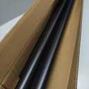 Tension Curtain Rod 51-165In(4.25-13.75Ft), Extra Long Outdoor Curtain Rod No Drilling for Window or Bathroom Patio, Adjustable Spring Shower Rod, Easy to Install Never Rust, Rod Diameter 1.26In-Black