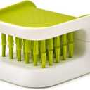 Blade Brush and Cutlery Cleaner Brush Bristle Scrub Kitchen Washing Non-Slip Multifunctional Cleaning Brush (Green-Tool Brush)