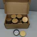 MECCANIXITY 3oz Candle Tins, 16pcs Metal Candle Tins Jars with Lids Round Empty Tin Can Containers Bulk for Storage Tea and Making DIY Arts Crafts Christmas Gifts, Gold Tone