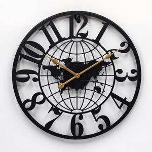 16 inch Metal Wall Clock for Room Decor - Roman Numerals Clock for Kitchen - Big Wall Clock Decorative - Battery Operated Clocks - Analog Quiet Clock for Bedroom, Kitchen, Office, Wall Decor