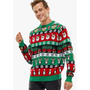 Ugly Christmas Sweater for Men, Hooded Unisex Women Xmas Hoodie Pullover for Party Festive Party, XXL