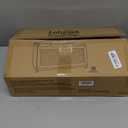 Bread Box for Kitchen Countertop Large Bread Box Farmhouse Bread Container Bread Storage with Window Bread Holder Black