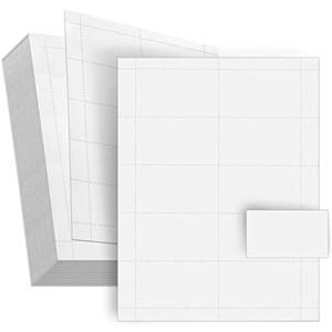 Best Paper Greetings Blank Business Card Paper Sheets - 3.5 x 2 In, White, 100 Sheets (1000 Perforated Blanks) - Printable & Perforated Business Card Stock Paper