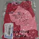 KAWKALSH 60pcs Pink Balloons Metallic, 12Inch Hot Pink Latex Balloon and Dark Magenta Balloons for Birthday Baby Shower Princess Party Decorations