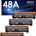 Compatible 48A Toner Cartridges Replacement for HP 48A CF248A for Pro M15w M15a M16w M16a M28w M29w M29a M30w Printer (4 Black)