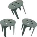 Pro Bamboo Kitchen 50PCS Flower Foam Anchor Nails Flower Plastic Anchor Pin Holder Flower Clay Nails Floral Accessories for Birthday Party Wedding Flower Box Decoration