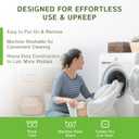 Four Seasons Essentials King Size Waterproof Mattress Protector - Cooling Viscose derived from Bamboo Fitted Sheet Mattress Cover - Quilted Jacquard Pad Protects from Dust Allergens (White)