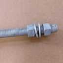 J-Bolt Gate Hinge, Hot-dip Galvanized J Bolt with 5/8" Gate Hinge. Farm Gate Hinges for Chain Link Fence Mostly Used in Frams, Back Yard, Frence Etc. Include Nut Washer (8"(8PCS))