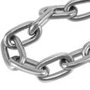 HAKZEON 3/16 inch x 26.2 Feet 304 Stainless Steel Chain, Heavy Duty Metal Chain, Durable Decorative Chains for Hanging Clothes, Guardrail, Lifting Chain, Swing, Anti-Theft Chain, Silver