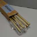 Gold Curtain Rod for Windows 48 to 84 or 88 Inch, 2 Pack 5/8 Inch Diameter Adjustable Curtain Rods With Brackets, Heavy Duty Easy to InstallSuitable for Bedrooms and Outdoor