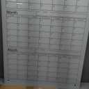 Glass Whiteboard Calendar Dry-Erase White Board Planner Glass Large Wall Mounted Calendar with Marker Tray for Wall Home or Office(Transparent,36" X 24",3 month
