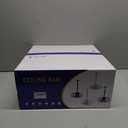 RSFMAS Outdoor Ceiling Fans with Light for Patio, 15" Gazebo Fan Outdoor Hanging Waterproof 6 Speeds Plug in Caged Ceiling Fan with Remote Control, 3 Color Temperature for Porch Pergola (White)