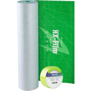 39"x100' Heavy-Duty Floor Protection | Construction Grade Carpet Protector | Drop Cloth Plastic Film for Hardwood Floors | Waterproof Painters Covering with No Residue(Mint Green)