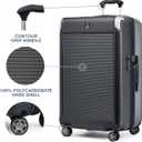 Travelpro Platinum Elite Hardside Expandable Checked Luggage, 8 Wheel Spinner, TSA Lock, Hard Shell Polycarbonate Suitcase, Shadow Black, Checked Large 28-Inch