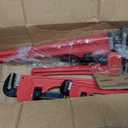4Piece Aluminum Pipe Wrench Set (10Inch, 14Inch, 18Inch, 24Inch), Heavy-Duty Adjustable Straight Plumbing Wrenches, Drop-Forged Jaws, Lightweight Design, Versatile for Plumbing & Home Repair