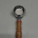 58mm Portafilter Double Spout Compatible with E61 Group Head, 2 ears 58mm Portafilter with Filter Basket and ABS Handle