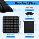 Airplane Seat Cushion, Portable Air Pad with Built-in Pump for Long Flights & Car Rides, Inflatable Seat Cushion for Office,Travel & Hard Dining Chairs, Ergonomic Comfort Support(COLOR:Black)