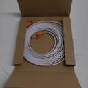 Smolink Ethernet Cable 10 FT, Cat 8 Ethernet Cable 2000Mhz 40Gbps, Internet Cable Professional Flat LAN Cable SFTP Patch Cord with Gold Plated RJ45 Connector for Router Modem, White