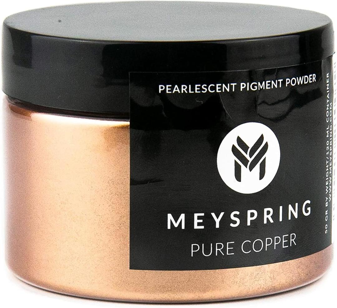 MEYSPRING Pure Copper Epoxy Resin Color Pigment - 50 Grams - Great for Resin Art, Epoxy Resin, and UV Resin