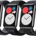 Sport Loop Band Compatible with Apple Watch Band 49mm 46mm 45mm 44mm 42mm 41mm 40mm 38mm Men Women, Braided Stretchy Nylon Loop Bands for iWatch Ultra 3 2 1 Series 11 10 9 8 7 SE 6 5 4 3 2 1 (3-ink + Black+Charcoal)