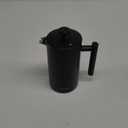 Secura French Press Coffee Maker with 3-Layer Stainless Steel Filter, 34 oz Black, Double-Walled Insulated Design with 2 Extra Filters