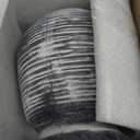 SIDUCAL Ceramic Rustic Farmhouse Flower Vase, Pottery Decorative Flower Vase for Home Decor, Table, Living Room Decoration, Shelf Decor, Mantel, 7.3 Inch, Black