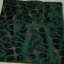 Yangest Green Square Throw Pillow Cover Wavy Velvet Cushion Cover Modern Zippered Pillowcase for Sofa Couch Bedroom Living Room Chair, 18 x 18 Inch