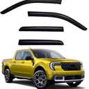 Window Visors Rain Guards Compatible with 2022-2026 Ford Maverick, Side Window Wind Deflectors Vent Shades Out-Channel Accessories, Dark Smoke 4 Pcs, 2023 2024 2025