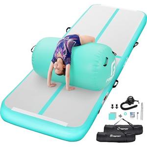 VOFiTNY All Purpose Gymnastics Mat 6.6ft*3.3ft*4inches(2m*1m*0.1m) Sturdy Inflatable Tumble Track for Home/Gym