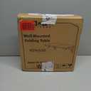 TEAMIX Wall Mounted Folding Table, Black Floating Desk for Small Spaces, Drop Leaf Dining Table for Kitchen Fold Down Laundry Shelf with Heavy-Duty Brackets (23.6"W x 11.8"D)