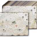 Blue Panda 12 Pack Double Sided Pirate Treasure Map
