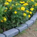 Landscape Edging Stone, Landscape Edging Blocks, Faux Stone Brick for Lawn Edging, Flower Beds, Driveway, Yards 12 Pack 24 Bricks 15.5FT Kit, Each 16.3" L x 3.5" W x 2" H